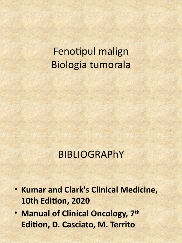 1.fenotipul Malign Si Biologia Maligna-2022 | PDF