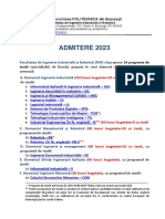 ADMITERE FIIR 2023 Informatii Generale 2