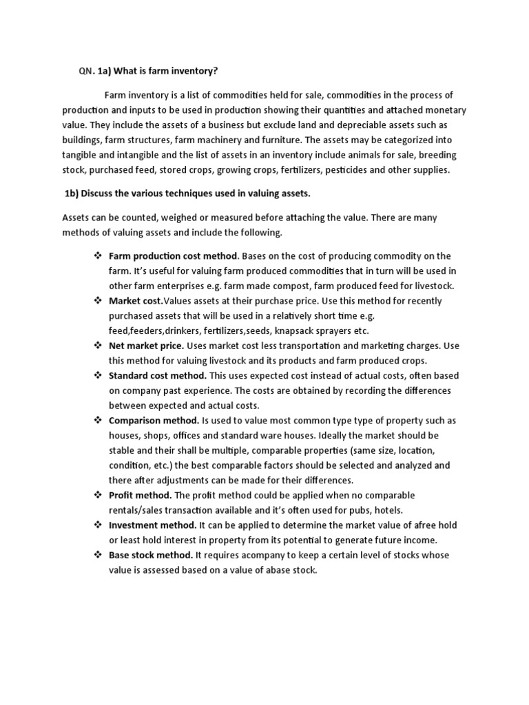 What Is Farm Inventory | PDF | Business