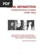 Ahmatova Poem Without A Hero | PDF | Poetry