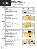 DPA Calendar of Activities - FOR STUDENTS