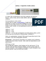 Condensateur / Capacitor Codes Valeur