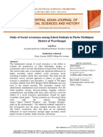 Study of Social Awareness Among School Students in Purba Medinipur District of West Bengal