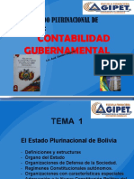 Tema 1 Contab Gub El Estado Plurinacional de Bolivia 2 2022