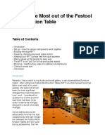 Getting The Most From The MFT Multifunction Table