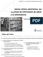 Tema 6. - La Historia Clínica Electrónica, Los Sis y Telemedicina