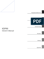 Kawai KDP90 Owners Manual