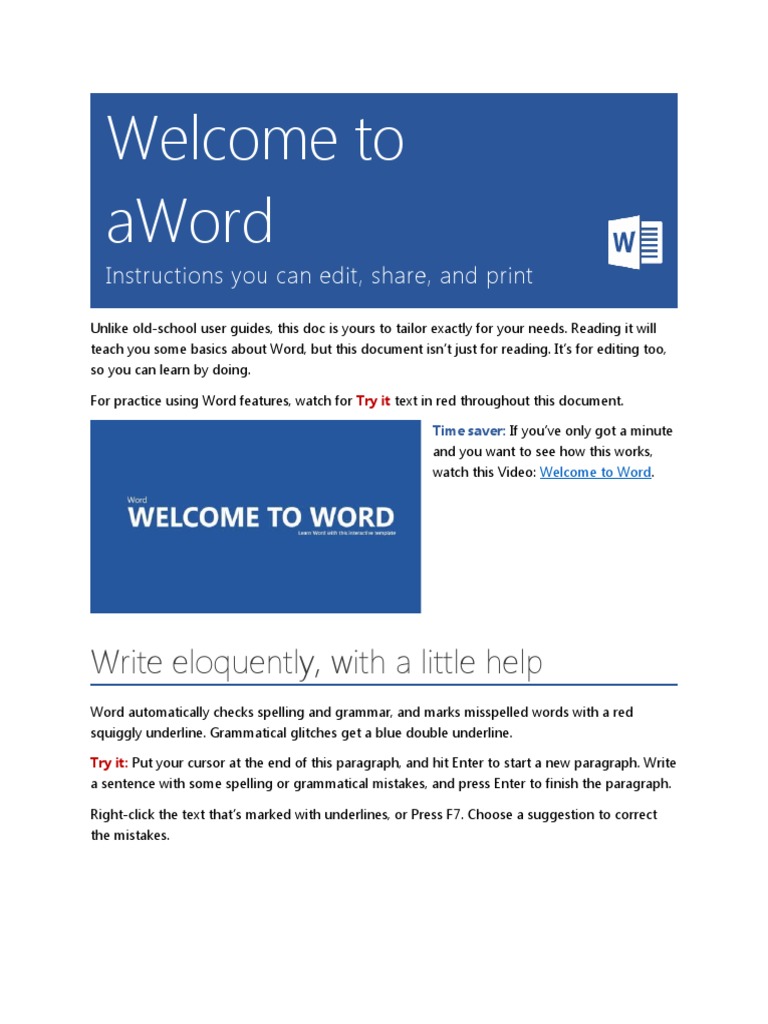 WELCOME TO WORD ONLINE intelligence overview