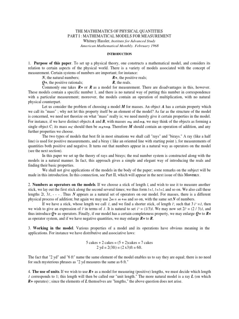 1968_h_whitney_The mathematics of physical quantities Part i ...