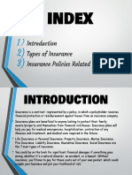 INSURANCE Index & Introduction