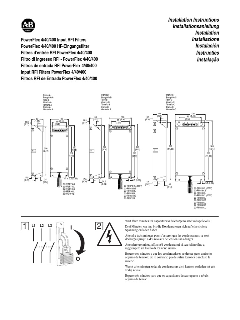 Allen-Bradley PowerFlex Input RFI Filter | PDF