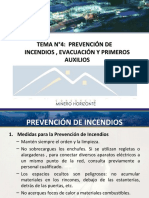 TEMA 4- PREVENCION DE INCENDIOS , EVACUACION Y PRIMEROS AUXILIOS