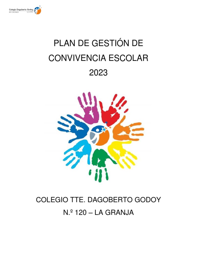 Plan de Gestión de Convivencia Escolar 2023 | PDF | Salud y bienestar