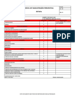 Check List Manutenção Preventiva ES-CQF-001