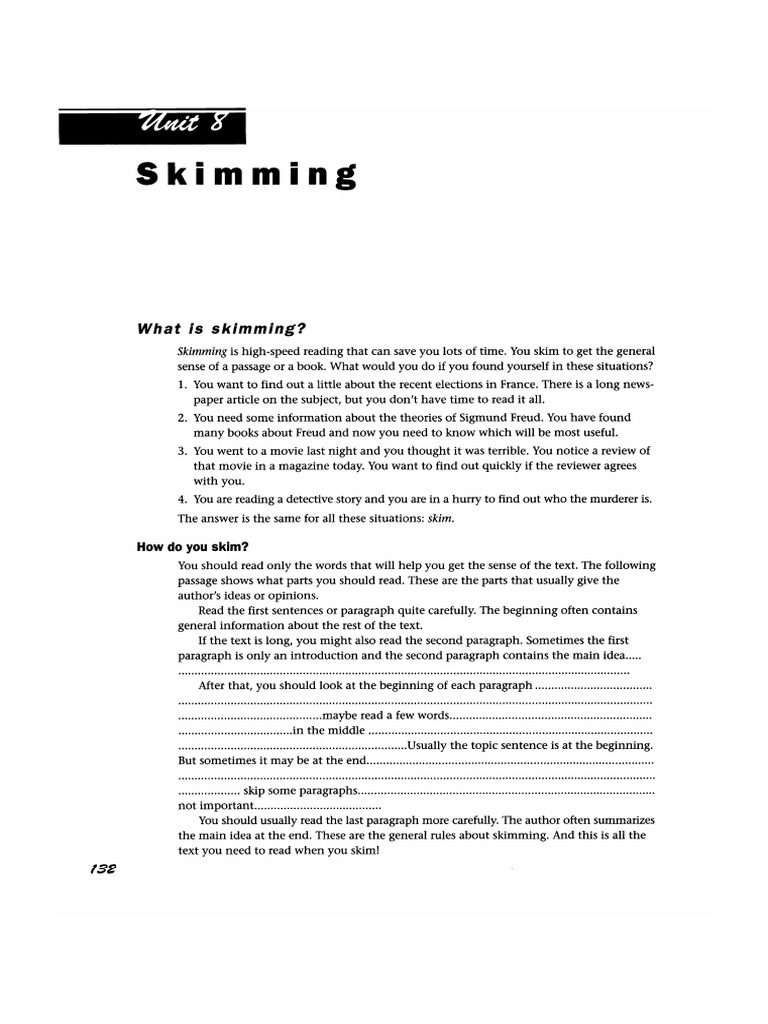 Exercise 12 Skimming PDF