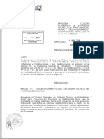 RE 3129 2016 Aprueba Cuardo Normtivo Estanadar Tecnico