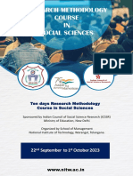 Ten Days Research Methodology Course 2023-7-15-11-29-36