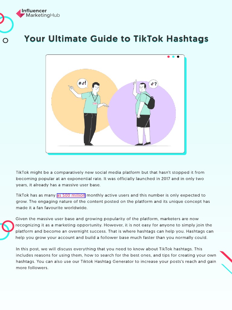 The Ultimate Guideto Tik Tok Hashtags PDF