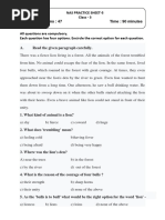 Class 6 Mental Ability Worksheet | PDF