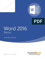 Word 2016 Basico Guia de Instructor Eval