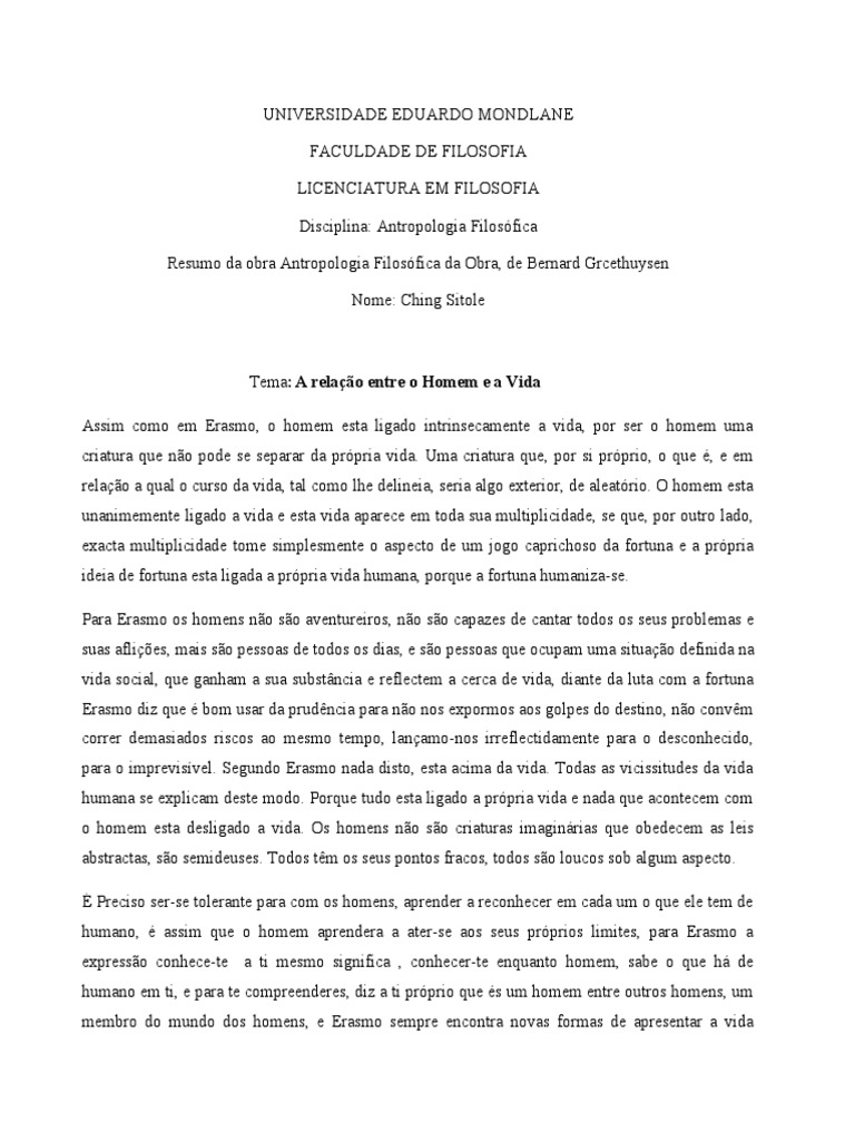 Antropologia Filosofica PDF