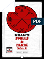 ICRPG Index Card RPG KG Khan's Spells & Feats Vol 2