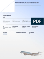 Plane Ticket Template