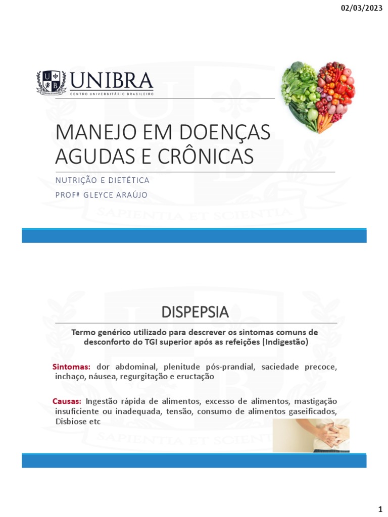 manejo em doenças agudas e crônicas