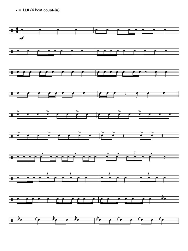Snare Solo PDF