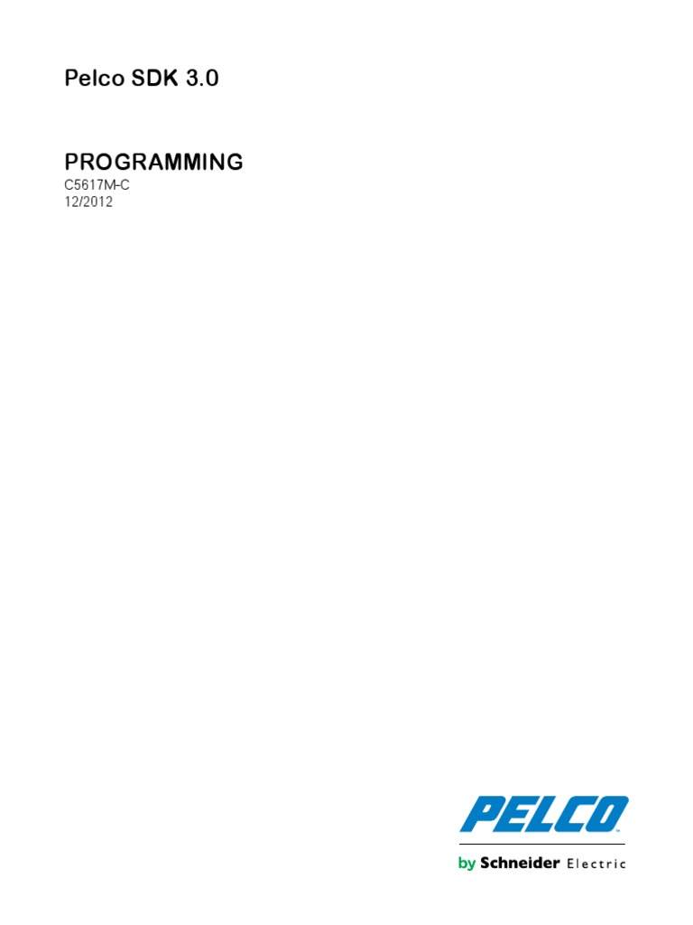 Pelco API Programming Manual | PDF