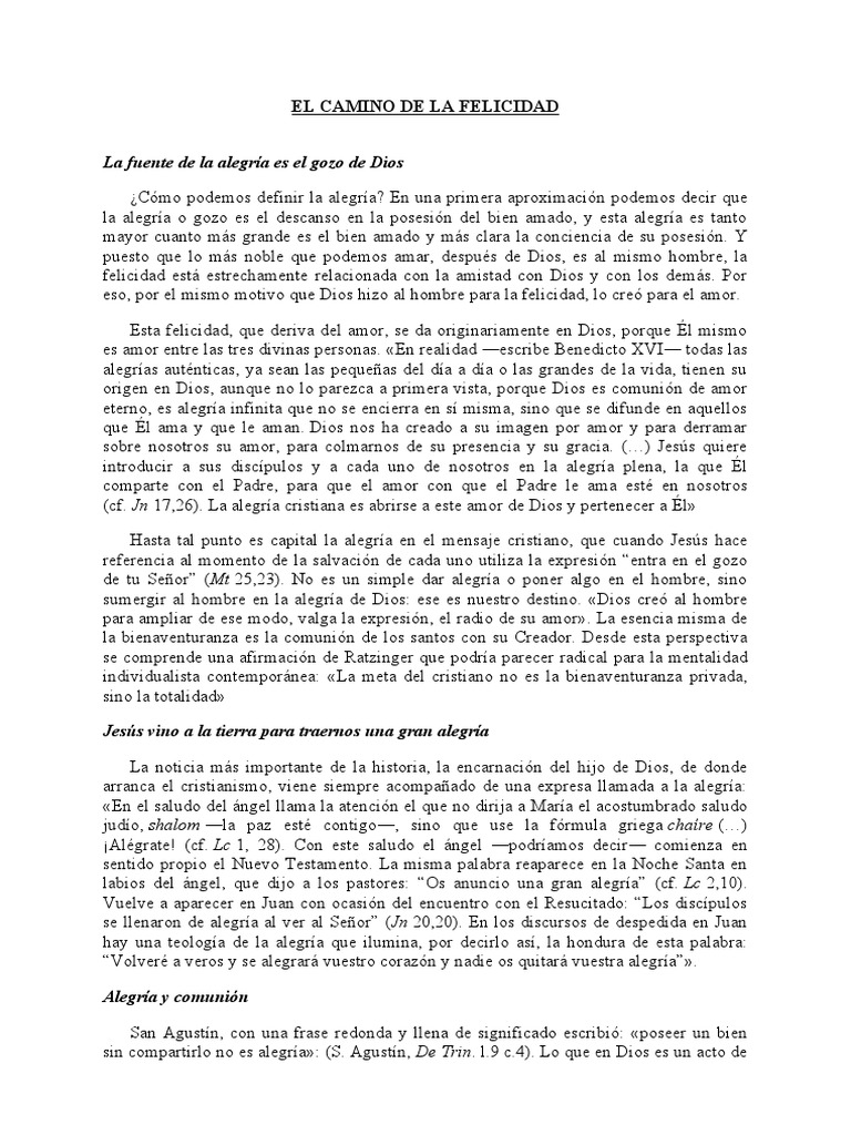 Dios Padre Crea El Mundo Por Amor El Camino de La Felicidad | PDF ...