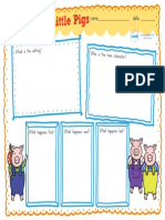 AU L 130 The Three Little Pigs Story Review Writing Frames