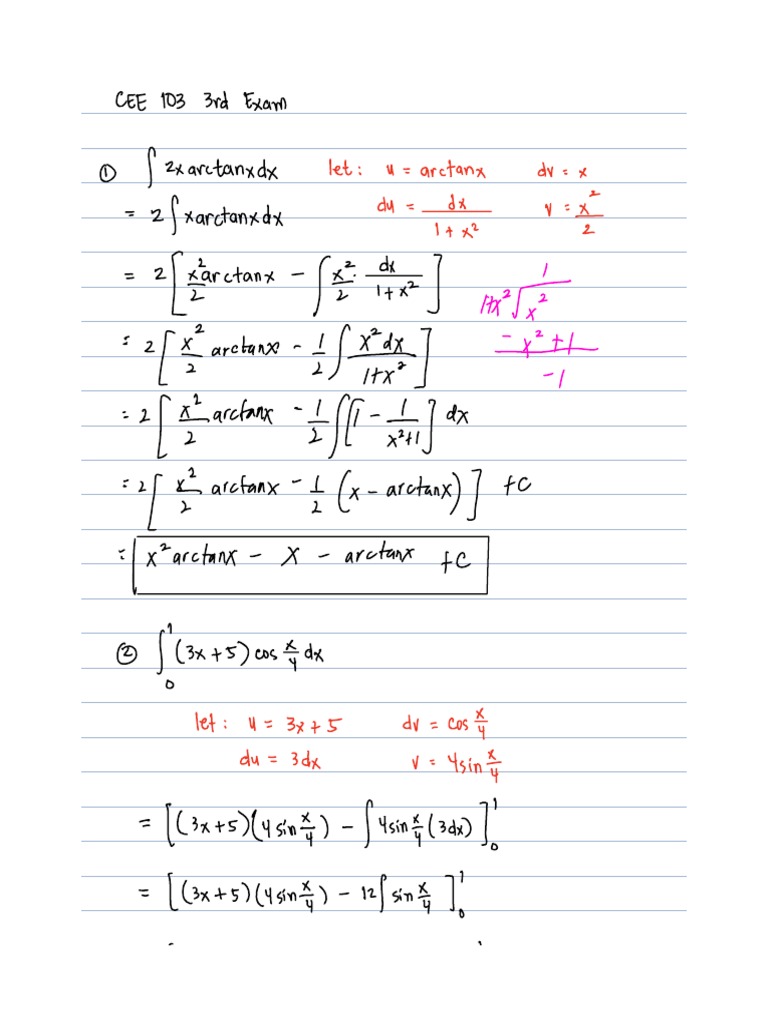 Cee103 3RD Exam Answer Key | PDF
