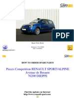 Clio N3 - Catalogo Renault Sport 2011