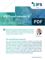 Food Version 8 Launch Newsletter For Industry All Languages