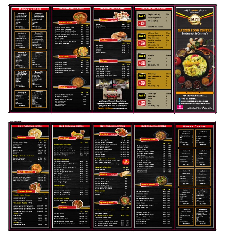 Takeway Menu MFC (15-04-23) New | PDF