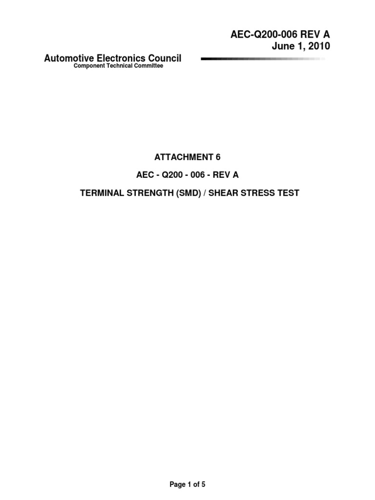 June 1, 2010 Automotive Electronics Council PDF Printed Circuit