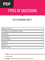 Speaking Part 3 Questions Types PDF