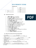 Present Tense Add S Es Ies To The Following Verbs