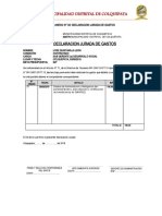DECLARACION JURADA Refrigerios Medico Certificador