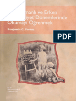 Benjamin C. Fortna - Geç Osmanlı Ve Erken Cumhuriyet Dönemlerinde Okumayı Öğrenmek