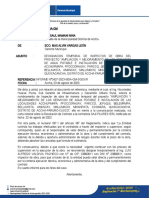 Informe #027 Designación Temporal de Inspector de Obra Del Proyecto "
