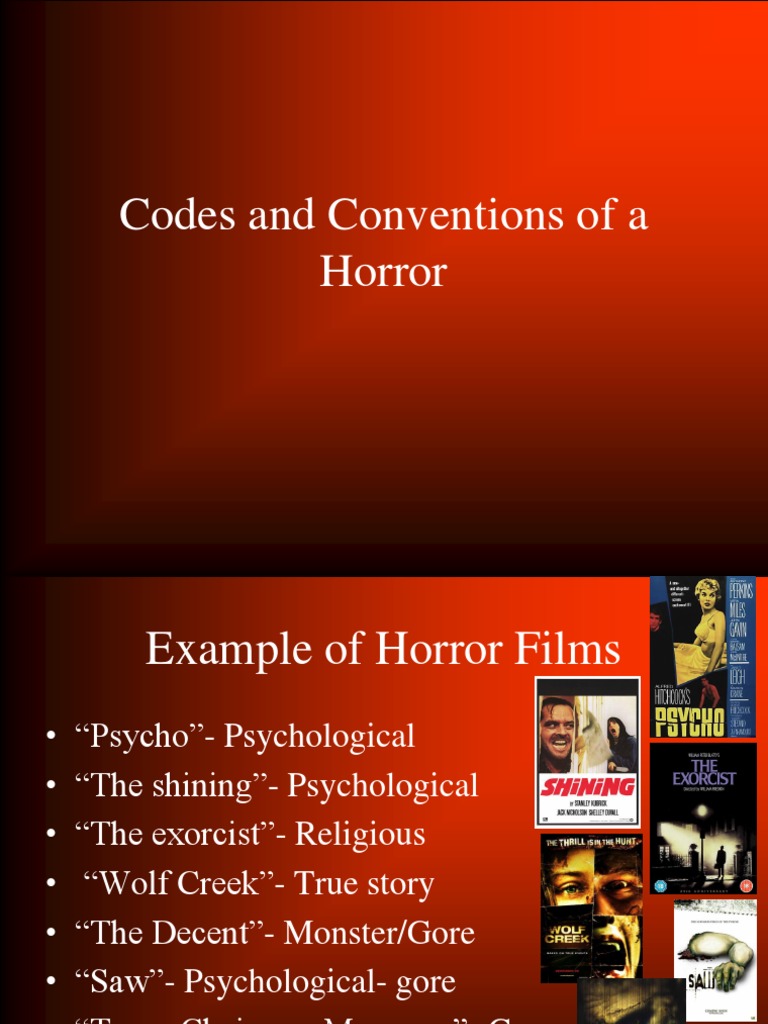 Horror Film Codes and Examples | PDF