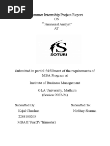 Final Report Internship