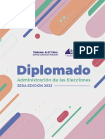Temario. - Diplomado en Administración de Las Elecciones