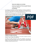 As Provas de Corrida Do Atletismo