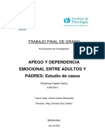 Apego y Dependencia Emocional Entre Adultos y Padres