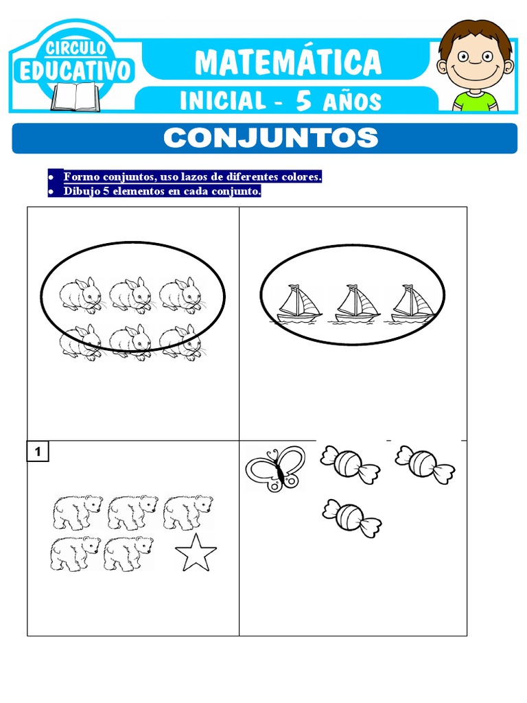 Actividades-de-Conjuntos-para-Ninos-de-Cinco-Anos | PDF