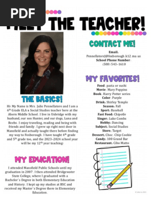 meet the teacher
