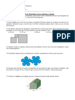 Exercício Áreas Poliedros Prisma